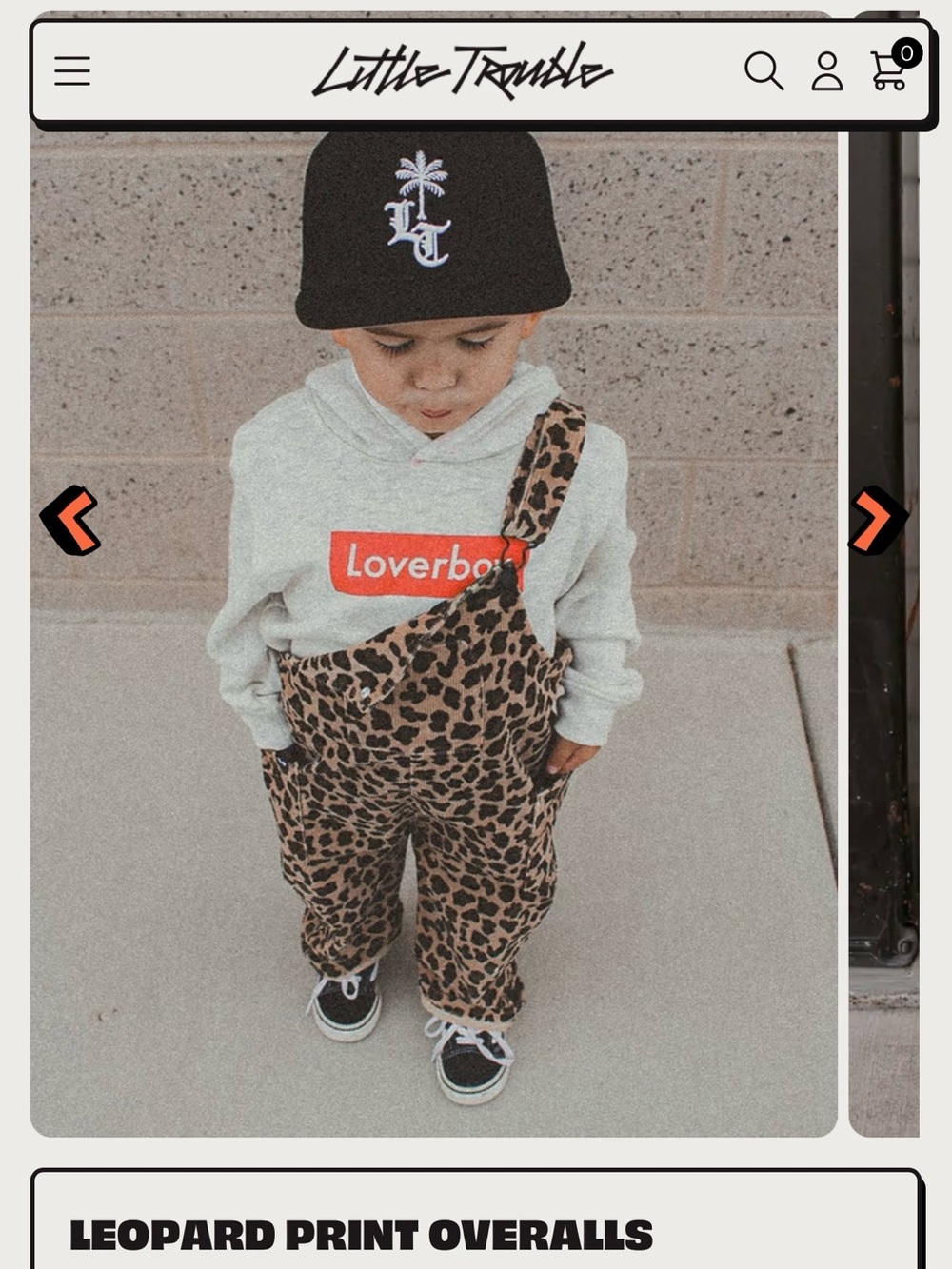 Cheetah leopard Print corduroy Overalls - Brown Animal Pattern